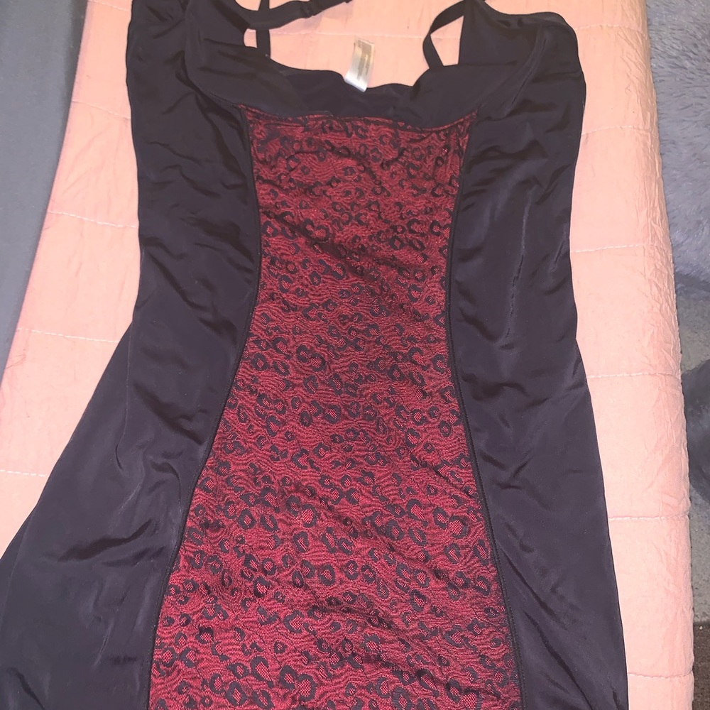 Black and red lingerie
